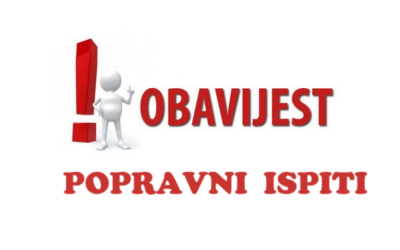 POPRAVNI ISPIT U KOLOVOZU