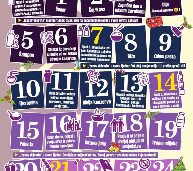 Adventski kalenDAR DOBROTE 2025.