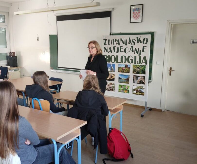 ŽUPANIJSKO NATJECANJE IZ BIOLOGIJE U OŠ LJUDEVITA GAJA